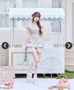 ReAmour リアムール オフショルはしごリボンワンピ - メルカリ