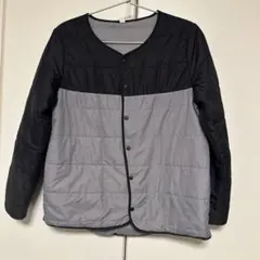 グレー/黒 ナイロンジャケット サイズ150 中綿　ジャンパー