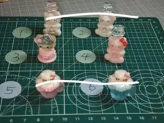 くまのデコレーションパーツ6個セット