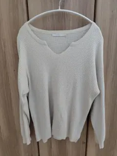 ネ*タ様 AMERICAN EAGLE アイボリー Vネック セーター L