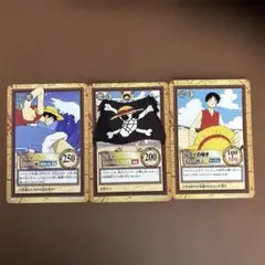 旧裏・当時物】ワンピース ルフィ まとめ売り カードダス セット 1999