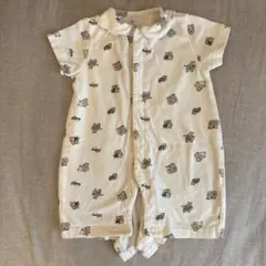 【新品】バースデイ　オーガニックコットン　半袖ロンパース　50〜60cm