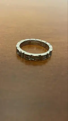 DIESEL us8 sirver925 18号程度 ロゴ入り リング デザイン