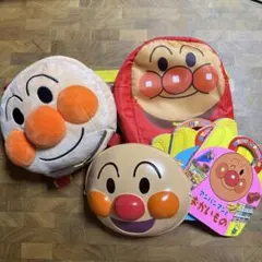 アンパンマン リュックサック・お面・保冷バックと絵本セット