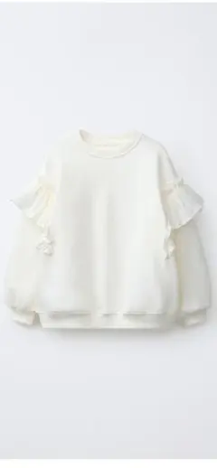ZARAキッズ　フリルスウェットのサムネイル