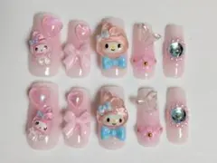 マイメロディ ネイルチップ 10個セット