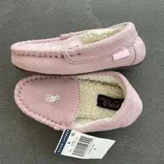 新品未使用　ラルフローレン　靴　ピンク　モコモコ