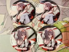 勝利の女神nikke ラッキー缶バッジ 紅蓮 ロンギングフラワー