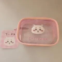 ちいかわ ぷっくりクリアミニポーチ ピンク
