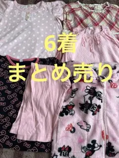 95サイズ　ミッキー ミニー フリースベスト　ワンピース 半袖Tシャツ