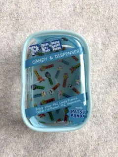 PEZ 夏パンダ　推し活クリアポーチ　ブルー　イオンのサムネイル