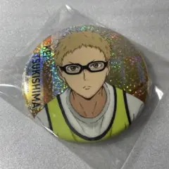 ハイキュー　月島蛍　ホログラムキャラバッジ　缶バッジ