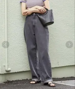 FREAK'S STORE【WEB限定】ハイウエストデニム 26 ダークグレー