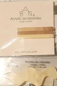 sAn Draw hair pinパールホワイト/Small pinマーブルのサムネイル