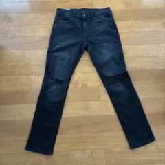 アバクロ W33L32ダメージジーンズ　メンズ