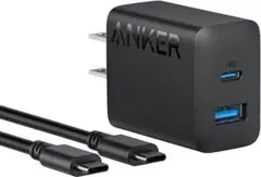 【新品未開封】Anker Charger(20W, 2-Port)急速充電器_黒