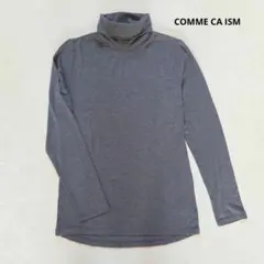 コムサイズム COMME CA ISM タートルネック 長袖カットソー グレー