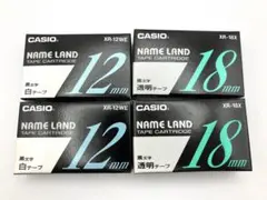 CASIO NAME LAND テープカートリッジ 4個セット