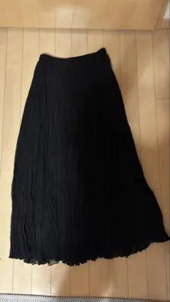 ungrid ブラック プリーツスカート