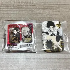 ジャンフェス カグラバチ 蒔絵風 スクエア 缶バッジ コレクション 漆羽