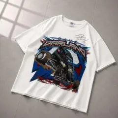 ギルダン 両面プリント レーシング Tシャツ USAC 車 白 M 古着のサムネイル