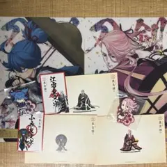 刀剣乱舞 左文字 ポストカード ステッカー ラバスト アクリルシートセット