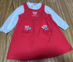 未使用ミキハウス　ジャンスカ　ブラウスのセット