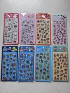 【国内正規品】世人商事 ディズニーぷくぷくシール第2弾⟡.*全種8点セット