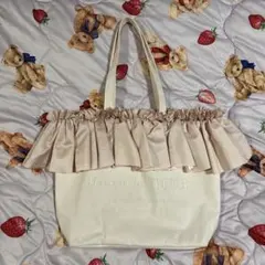 メゾンドフルール フリルトートバッグ ピンクのサムネイル