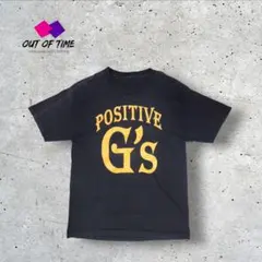 両面プリント Tシャツ ブラック バックプリント フェード