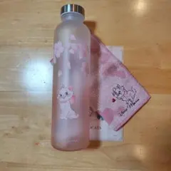 ディズニーマリー おしゃれキャット 水筒・ウォーターボトル 　ハンカチセット