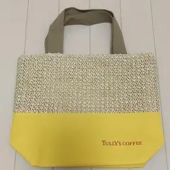 【未使用】TULLY'S coffee トートバッグ イエロー
