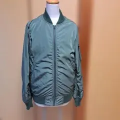 オリーブグリーン ボンバージャケット　L