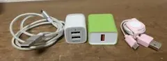 USB充電器とケーブルセット