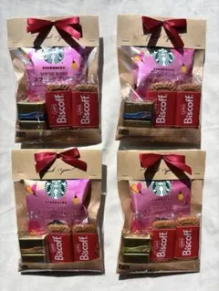 スタバプチギフト４セット　Starbucks 卒園 卒業 お礼 退職　異動
