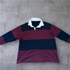 し*き様 長袖 ポロシャツ ワイン色、紺色