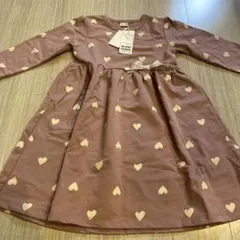 ハート柄ワンピース（新品・未使用）プティマイン