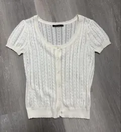 良品　イング　カーディガン　半袖カーディガン　INGNI M