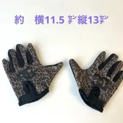 【美品】DC キッズグローブ レオパード柄 手袋 2/3/4T 子供用