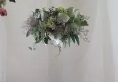 スモークツリーとアナベルのフライングリース グリーンリース