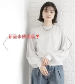 新品未使用品タグ付き❣️チュール*ラメニット【洗える】ライトグレー　サイズM