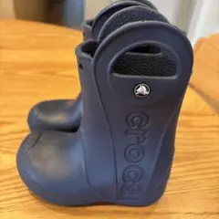 Crocs ネイビー 長靴　15.5 C8サイズ