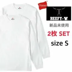 新品未使用 ヘインズ ビーフィー ロンT 白 L 2枚 国内正規品 男女兼用 