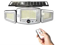 三頭デュアルセンサー壁灯 ソーラー充電式 LED照明のサムネイル