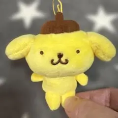 サンリオ　ポムポムプリン　マスコットぬいぐるみ