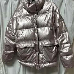 GAP ダウンジャケット メタリックピンク