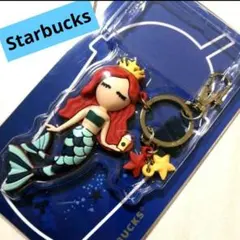 大人気！スターバックス　キーホルダー　人魚サイレンマーメイド　赤毛　ストラップ