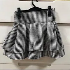 新品未使用 タグ付きGRL インパン裏地付き千鳥柄フレアミニスカート gm773