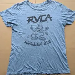RVCA ルーカ ライトブルー Tシャツ 水色 S オーバーサイズ 薄手