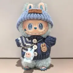 専用　ぬいぐるみ着17cmぬい服　着せ替え服3点セット ブルー、グリーン